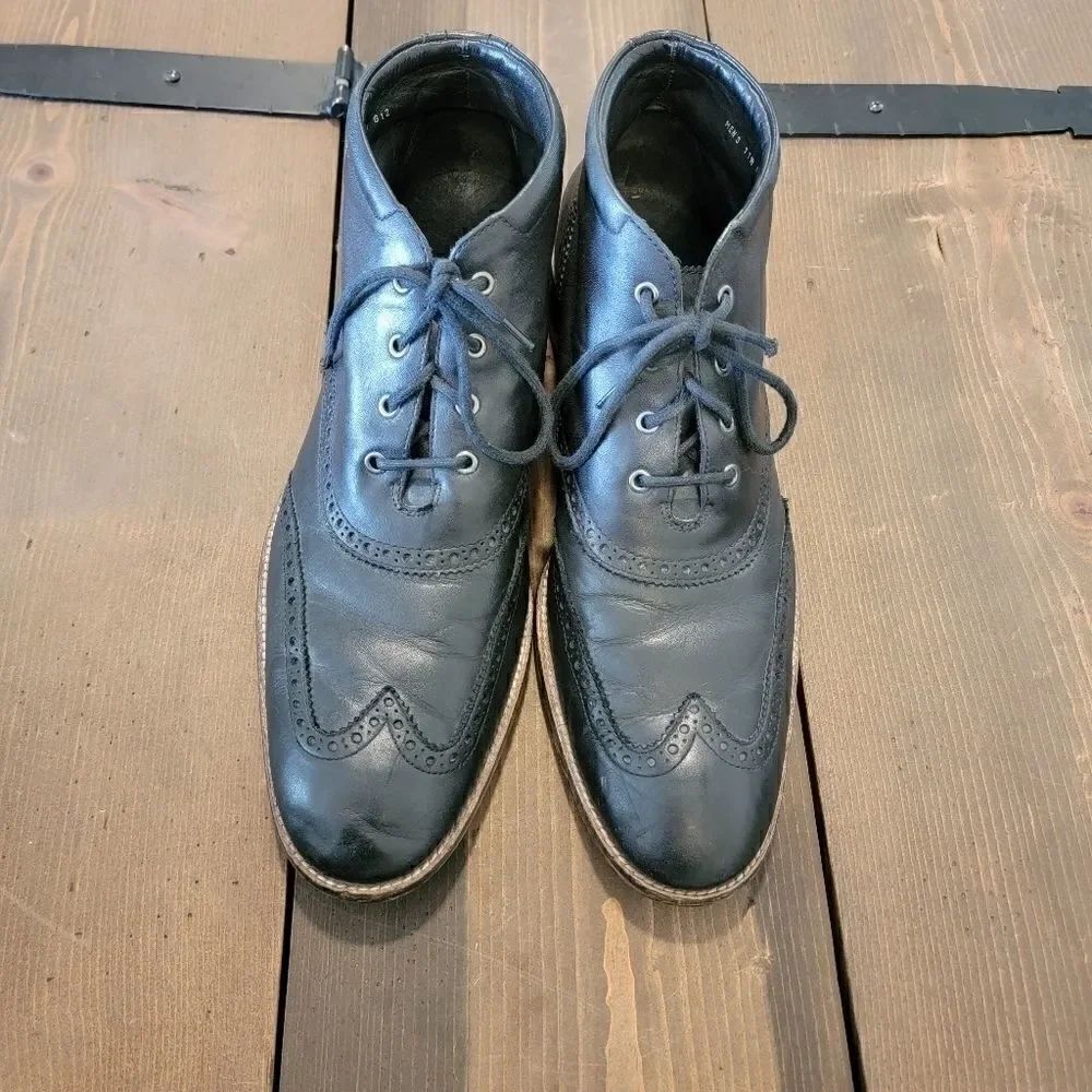 Cole Haan Men’s Liam Chukka II Black Leather Boots